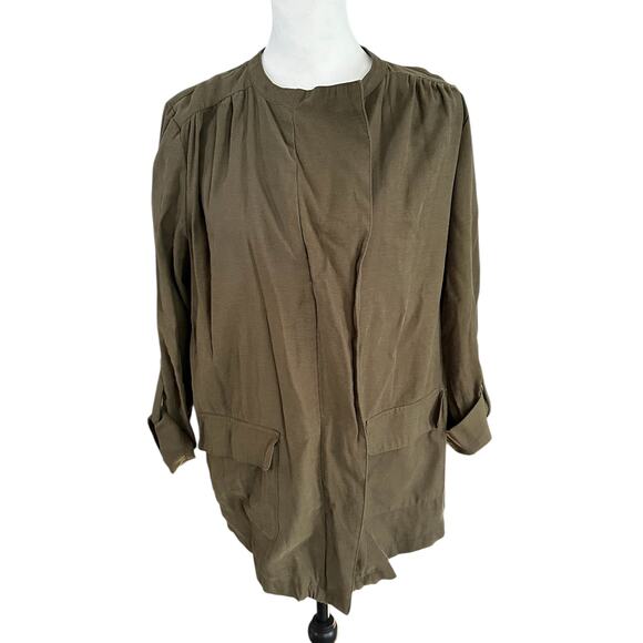 Nine West Olive Green Jacket Large - Picture 1 of 5